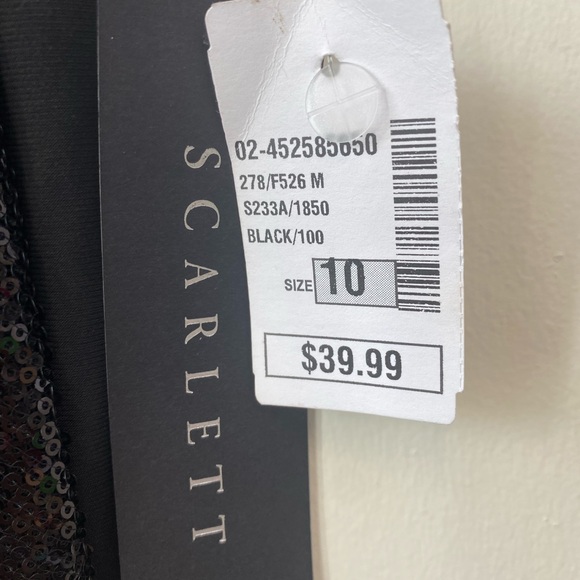 Scarlett Asymmetrical Black Dress - Picture 9 of 9